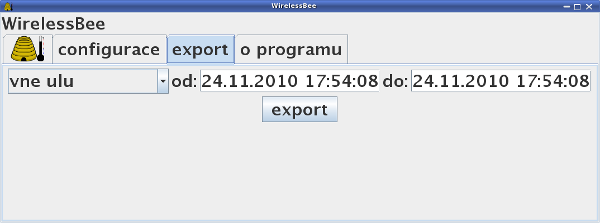 program WirelessBee export dat